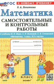 Математика 1 класс самостоятельные и контрольные работы Лопаткова О.А.